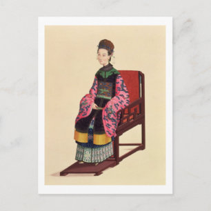 Carte Postale Portrait d'une femme tatare (w/c)