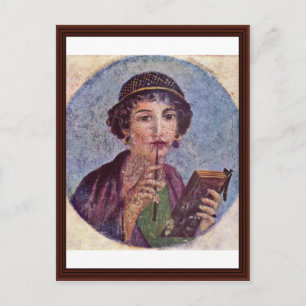 Carte Postale Portrait D'Une Fille Tondo