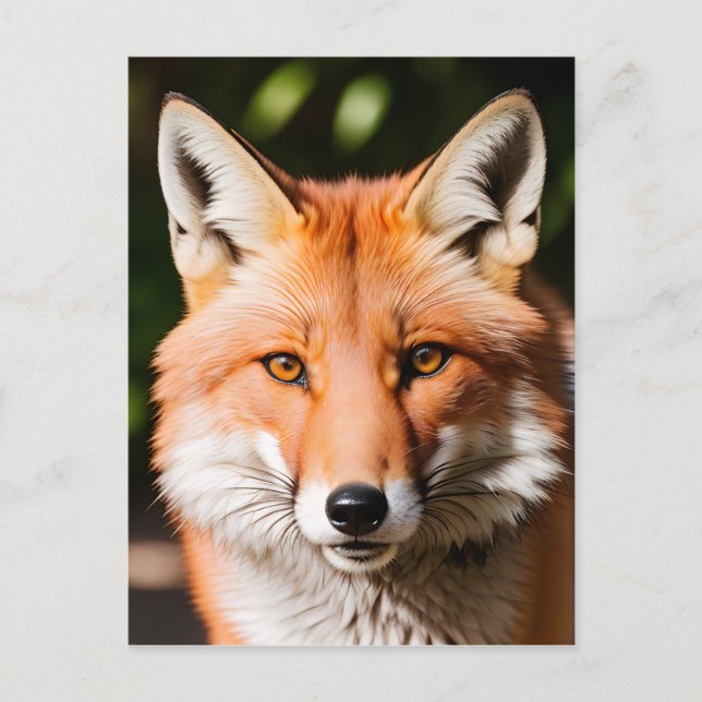 Carte Postale Portrait d'une Fox (Devant)