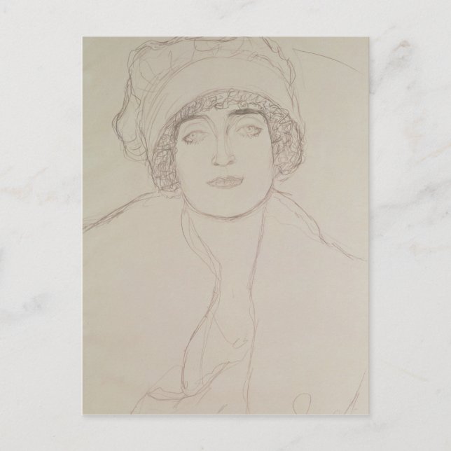 Carte Postale Portrait d'une jeune femme (Devant)