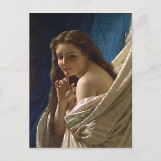 Carte Postale Portrait d'une jeune femme par Pierre Auguste Cot (Devant)