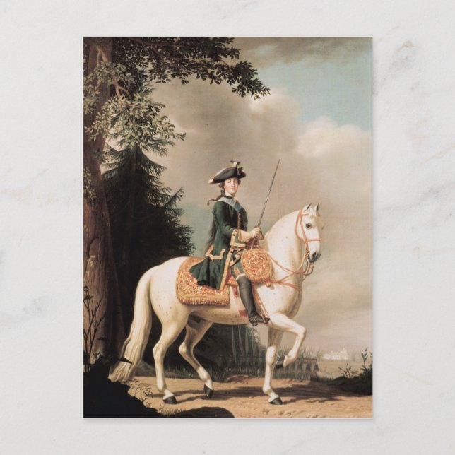 Carte Postale Portrait équestre de Catherine II (Devant)