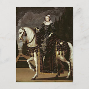Carte Postale Portrait équestre de Marie de Medici