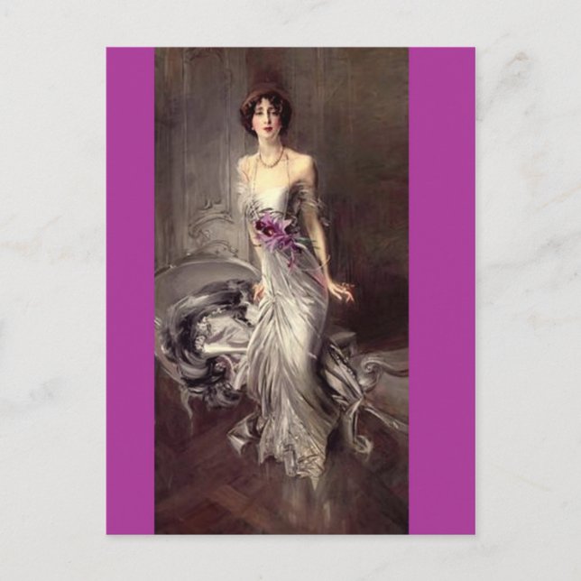 Carte Postale Portrait Lady - Boldini (Devant)