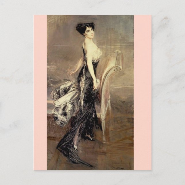 Carte Postale Portrait Lady - Boldini (Devant)