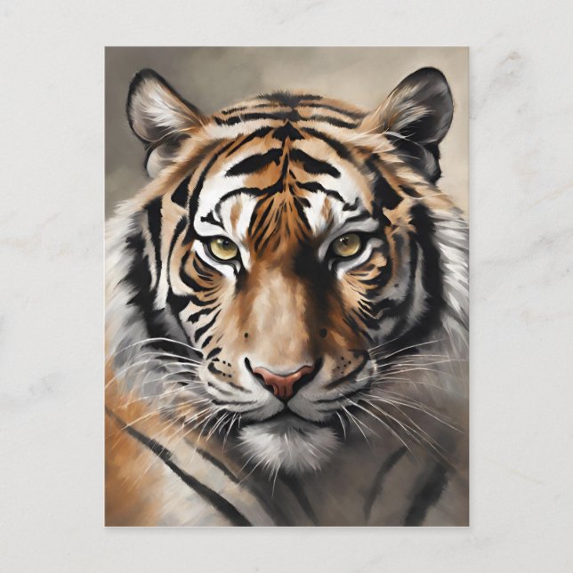 Carte Postale Portrait majestueux de Tiger (Devant)