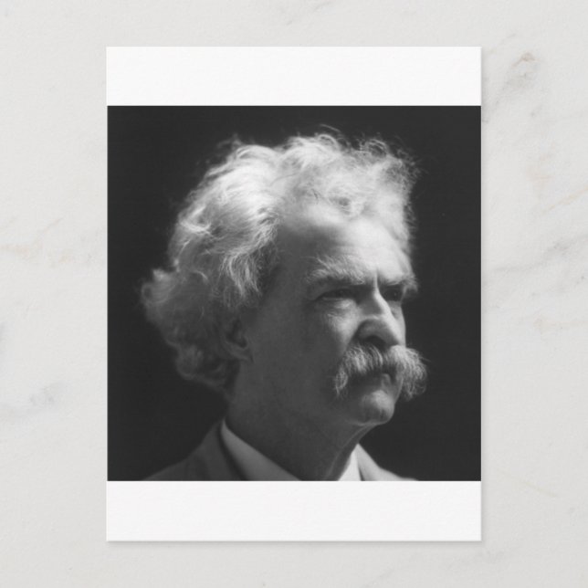 Carte Postale Portrait Mark Twain (Devant)