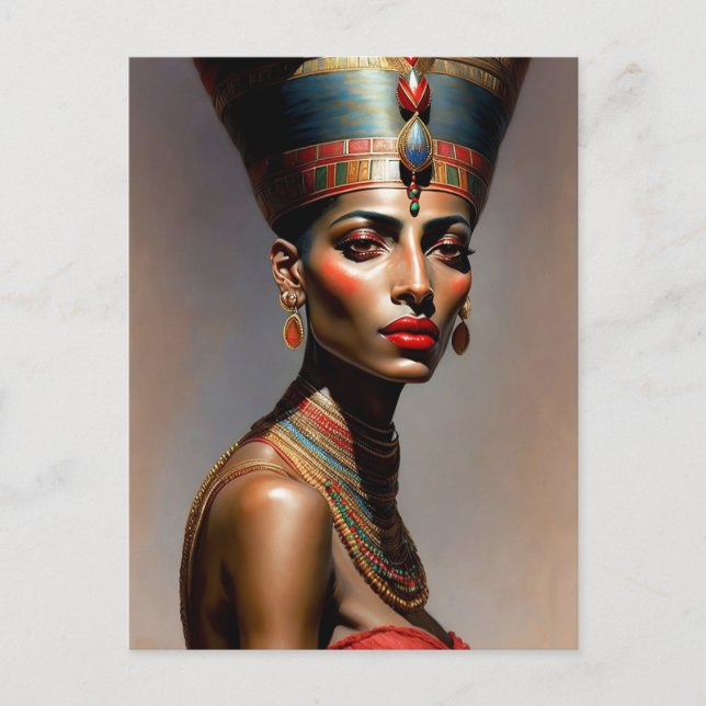 Carte Postale Portrait Nefertiti (Devant)