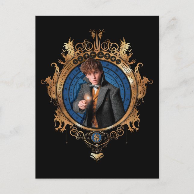 Carte Postale Portrait NEWT SCAMANDER™ (Devant)
