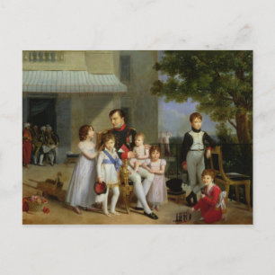 Carte Postale Portrait of Napoleon Bonaparte  with his Nephews