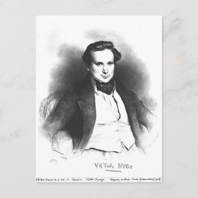 Carte Postale Portrait of Victor Hugo (Devant)