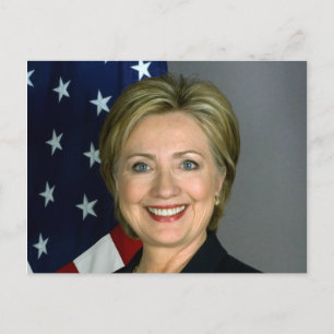 Carte Postale Portrait officiel d'Hillary Clinton