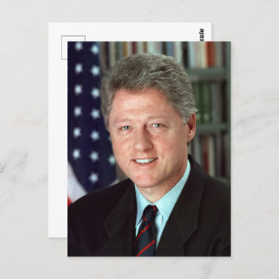 Carte Postale Portrait officiel du président Bill Clinton