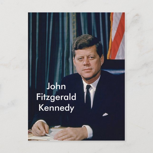 Carte Postale Portrait officiel JFK du domaine public (Devant)