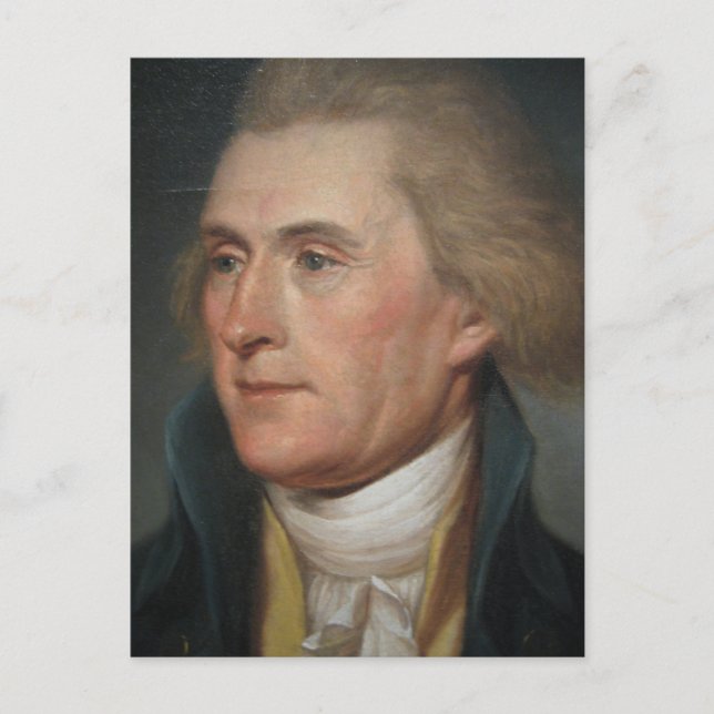 Carte Postale Portrait Painting of Thomas Jefferson (Devant)