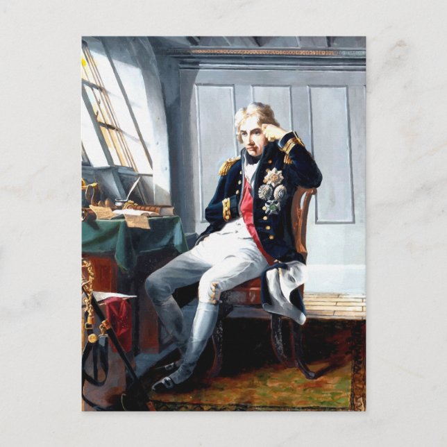 Carte Postale Portrait Peinture Lord Nelson (Devant)