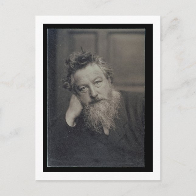 Carte Postale Portrait photographique de William Morris (1834-96 (Devant)