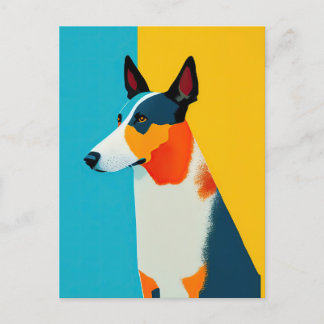 Carte Postale Portrait Pop Art Chien