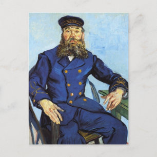 Carte Postale Portrait Postman Joseph Roulin Van Gogh Art