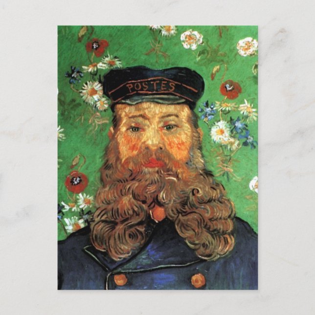 Carte Postale Portrait Postman Joseph Roulin Van Gogh Art (Devant)
