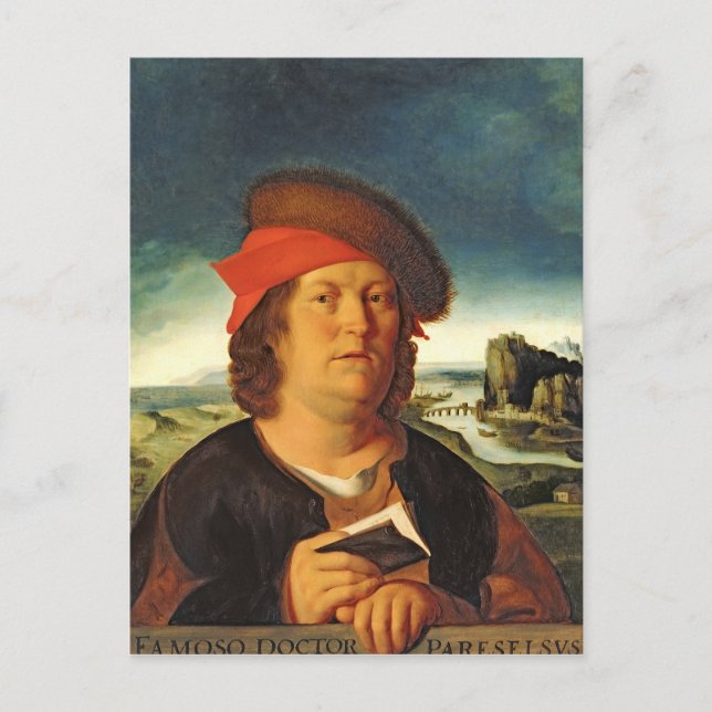 Carte Postale Portrait présumé être Paracelse (Devant)