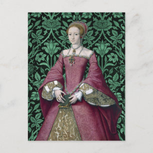 Carte Postale Portrait Princesse Elizabeth Tudor, Reine