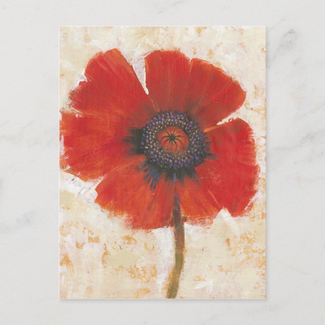 Carte Postale Portrait Red Poppy (Devant)