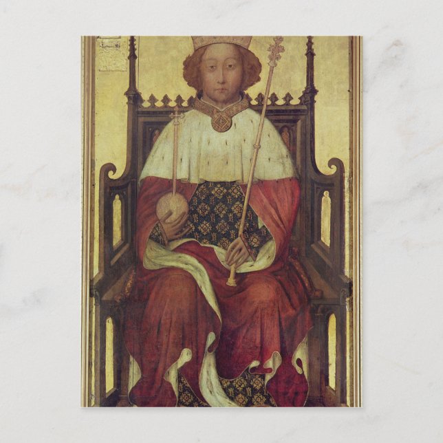 Carte Postale Portrait Richard II "Le Portrait de Westminster" (Devant)