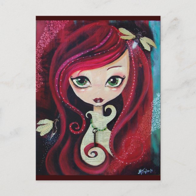 Carte Postale "Portrait rouge" (Devant)