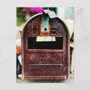 Carte Postale Portrait Rusty Mailbox