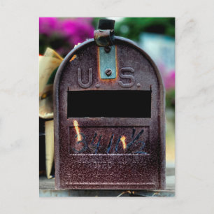 Carte Postale Portrait Rusty Mailbox