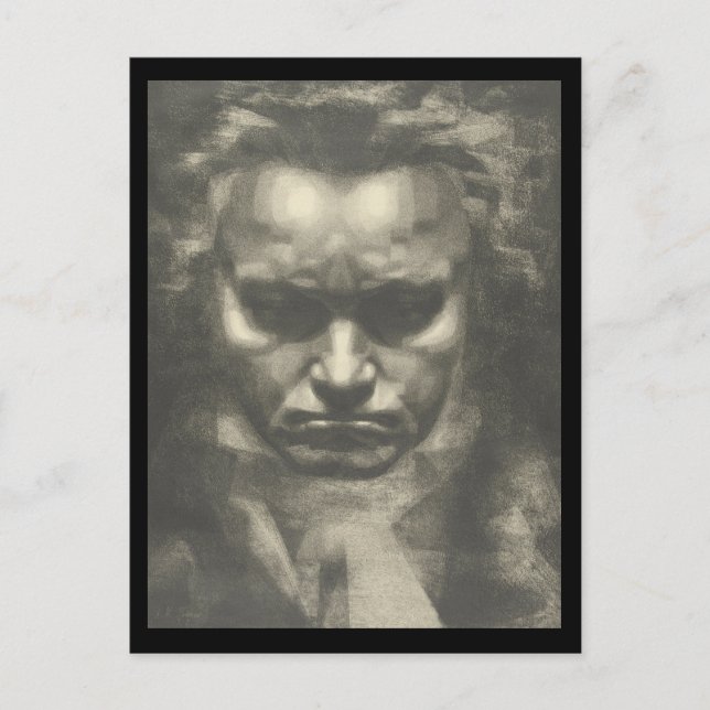 Carte Postale Portrait Van Beethoven (Devant)