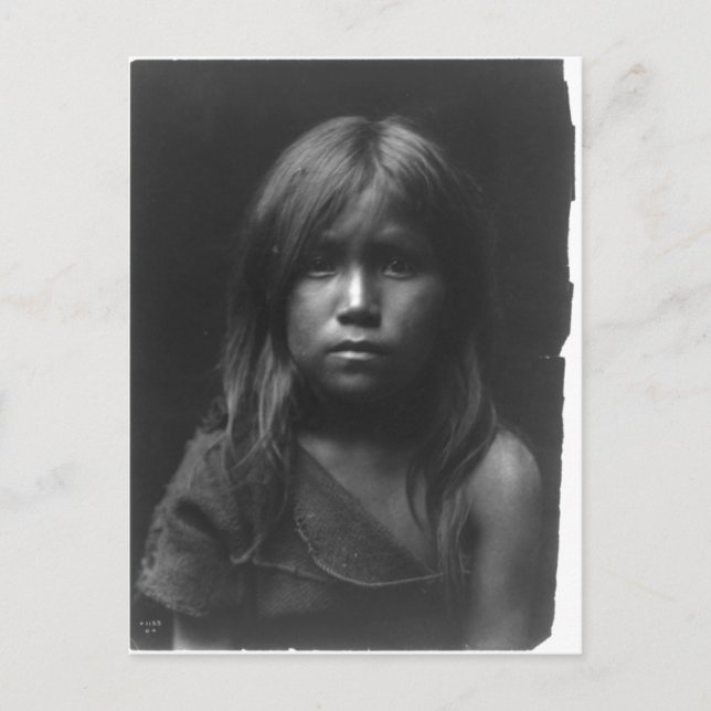 Carte Postale Portrait Vintage amérindien (Devant)