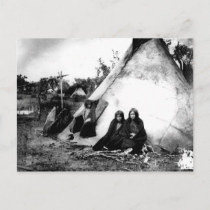 Carte Postale Portrait Vintage amérindien