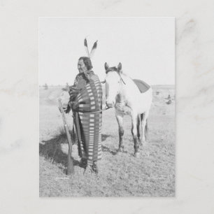 Carte Postale Portrait Vintage amérindien