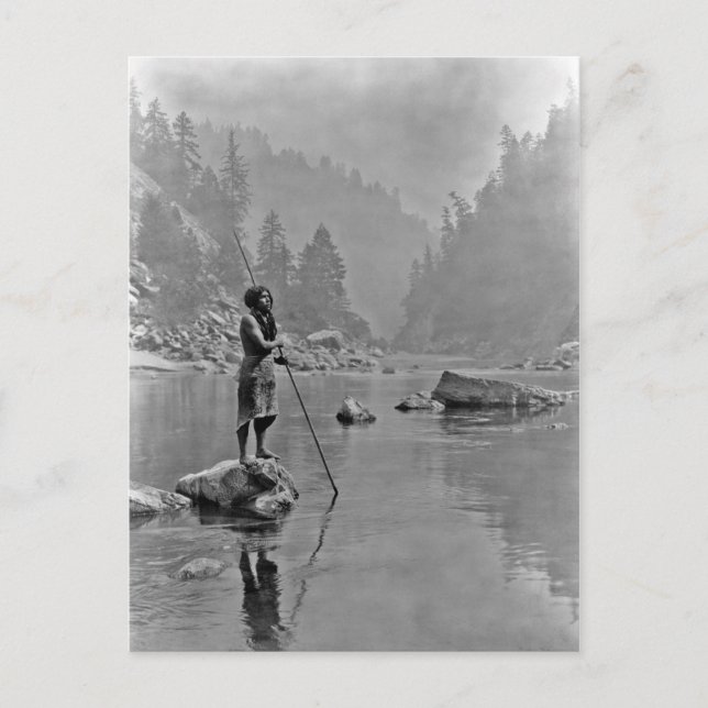 Carte Postale Portrait Vintage amérindien (Devant)