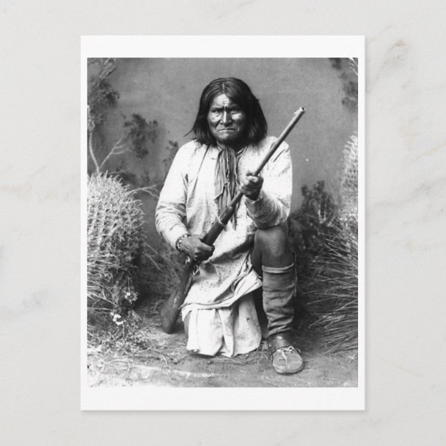 Carte Postale Portrait Vintage amérindien (Devant)