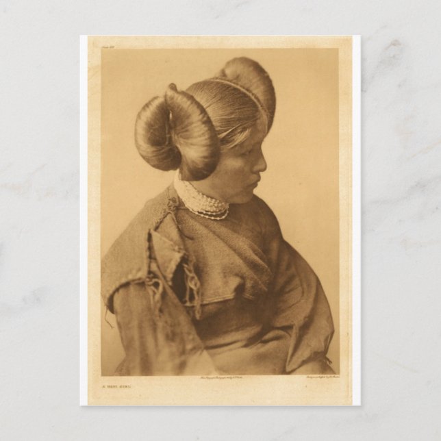 Carte Postale Portrait Vintage amérindien (Devant)