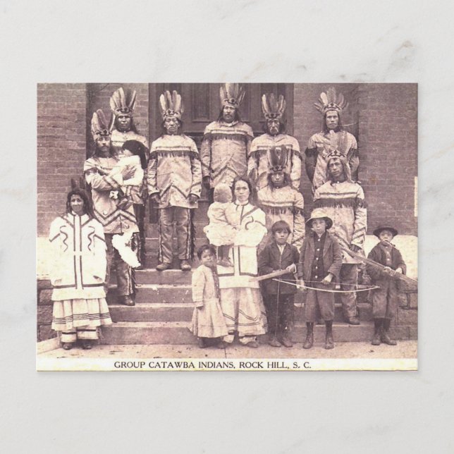 Carte Postale Portrait Vintage amérindien (Devant)
