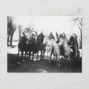 Carte Postale Portrait vintage indien indigène