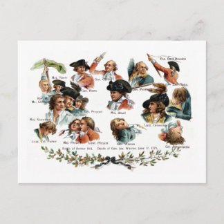 Carte Postale Portraits de bataille de Bunker Hill
