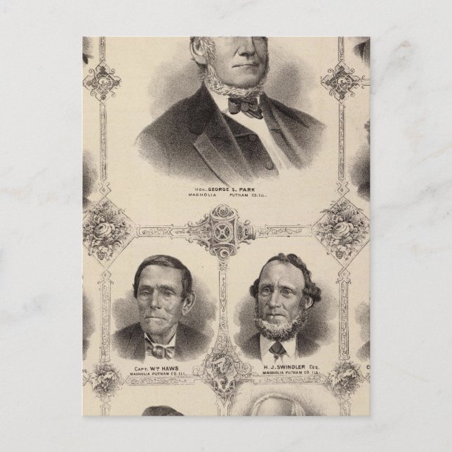 Carte Postale Portraits de l'Illinois Treize (Devant)