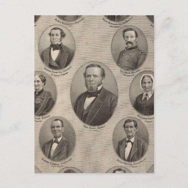 Carte Postale Portraits de Saml Hanna, Peter Heller (Devant)
