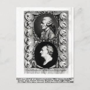 Carte Postale Portraits des Encyclopédistes Jean