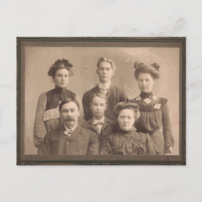 Carte Postale Portrat vintage (Devant)
