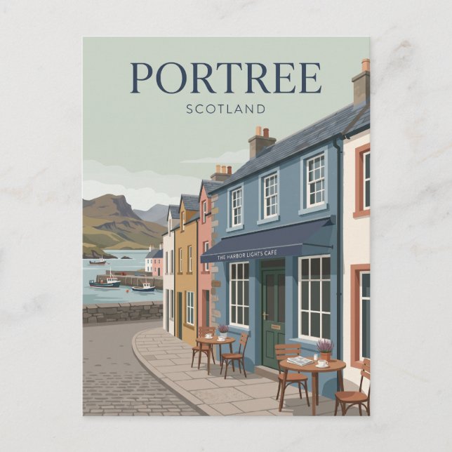 Carte Postale Portree Écosse (Devant)