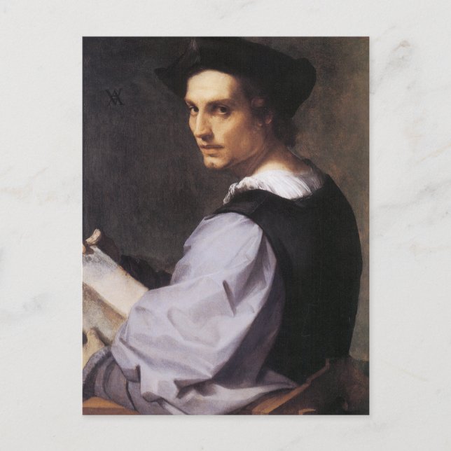 Carte Postale Portriat d'un jeune homme (Devant)