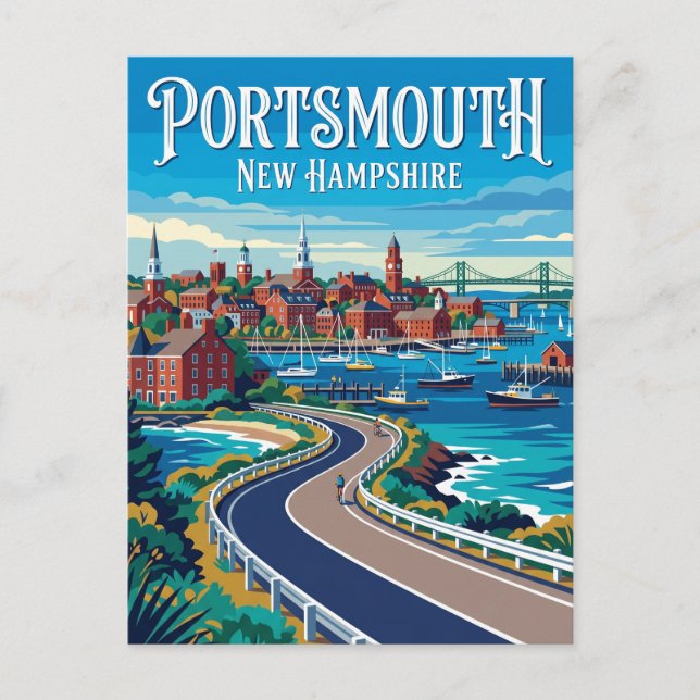 Carte Postale Portsmouth États-Unis (Devant)