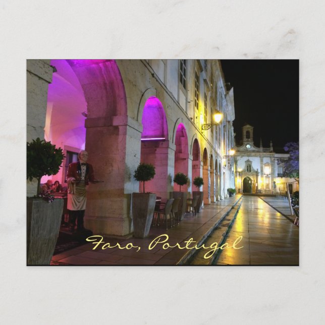 Carte Postale Portugais : Faro, Portugal - Arco da Vila (Devant)