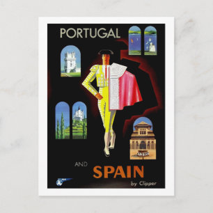 Carte Postale Portugal et Espagne, torero, vintage, voyage